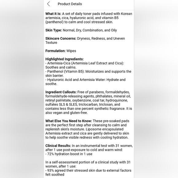 Hanyul Artemisia Toner Pads - Picture 11 of 11